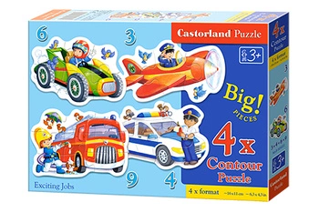 Puzzle 4w1 (3,4,6,9) maxi Ekscytujące prace B-005055