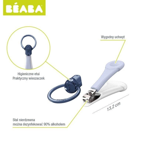 Beaba Obcinaczka do paznokci w etui mineral