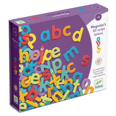Małe literki magnetyczne 83szt DJ03102