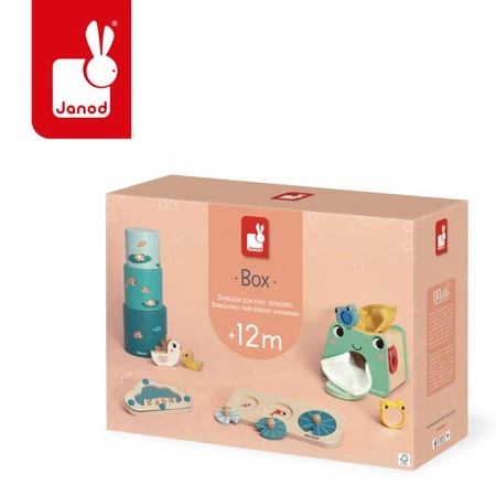Zestaw zabawek edukacyjnych Box 12 m-cy, Janod