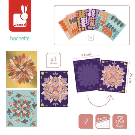 Zestaw kreatywny Mandale Natura 7+, Janod