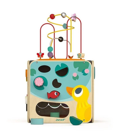 Wielofunkcyjna kostka edukacyjna z pętlą duża, Janod