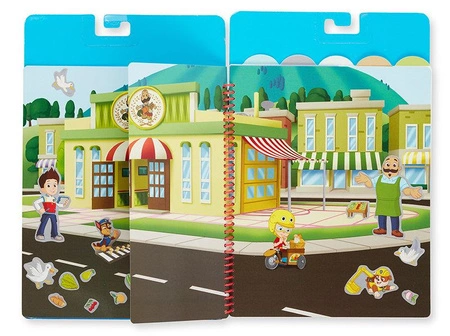 Naklejki wielorazowe Psi Patrol Restickable Stickers Flip-Flap Pad – Adventure Bay Melissa & Doug 33254