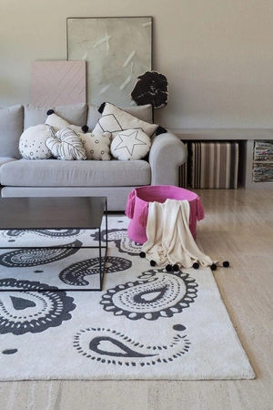 Lorena Canals Kosz dekoracyjny Tassels Fuchsia