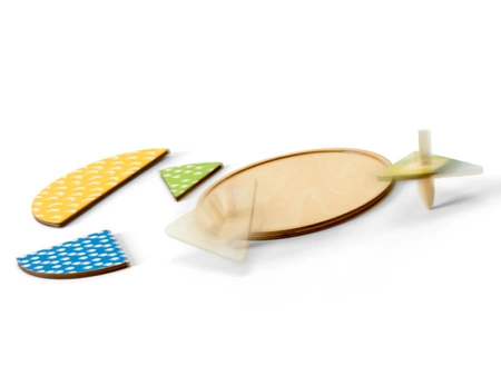 BS Toys, drewniana gra Spiner: zakręć i znajdź !