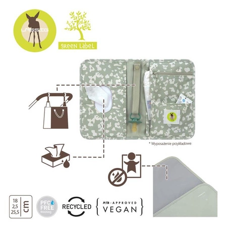 Lassig Green Label Przewijak podróżny z etui na akcesoria Leo light khaki