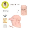 Lassig Czapka przeciwsłoneczna z daszkiem i osłoną karku UV80 Splash & Fun pink, rozm. 50/51
