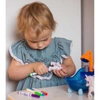 WOOPIE ART&FUN Zestaw Kreatywny DIY Koloruj i Czyść Magiczny Jednorożec Zwierzaki 4 szt. + Wanna do Mycia + Kolorowanka