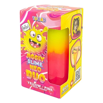 Jiggly Slime Neo Duo żółto różowy 430 g