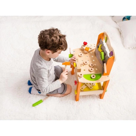 CLASSIC WORLD Drewniany Warsztat z Narzędziami 37 el.