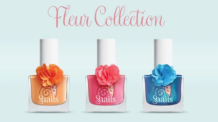 Lakier do paznokci dla dzieci Snails - Fleur Rose