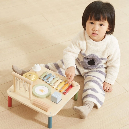 Viga Drewniany Stolik Edukacyjny Muzyczny Sensoryczny 7W1