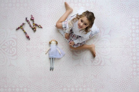 TODDLEKIND Mata do zabawy piankowa podłogowa Prettier Playmat Persian Blossom Light Pink