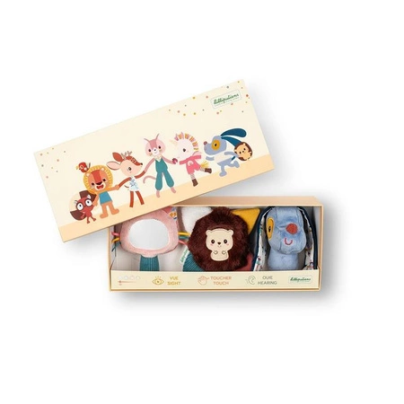 Lilliputiens Zestaw rozwijający zmysły multisensoryczny Piesek Jules 0 m+
