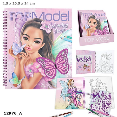 Kolorowanka z cekinami Fairy Love motyl Top Model 12976A