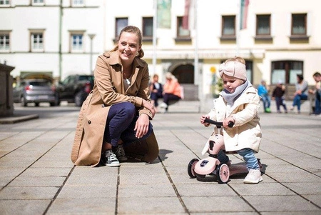 SCOOTANDRIDE Highwaykick 1 2w1 Jeździk i hulajnoga 1-5 lat Rose