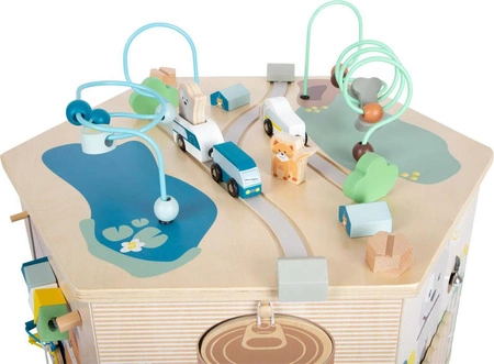 Drewniana kostka edukacyjna aktywizująca Pies i kot 12231-Small Foot, zabawki edukacyjne