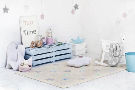 Dywan bawełniany Tricolor Star Vanilla 120x160 cm Lorena Canals