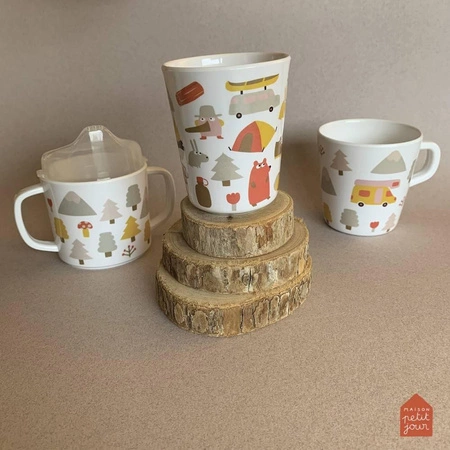 Kubek przykrywką do picia dla dziecka, Przygoda! | Maison Petit Jour®