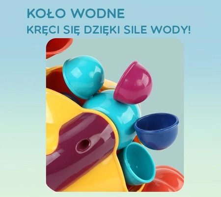 WOOPIE Kaczuszka Zabawka Wodna do Kąpieli Kołowrotek Przelewowa