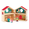 Drewniana zabawka mini domek DJ06385