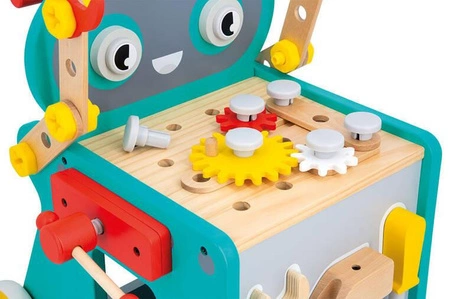 Janod Wózek warsztat magnetyczny z narzędziami Robot Brico ‘Kids 18m+