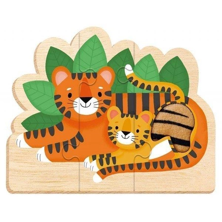 Auzou Puzzle ewolucyjne dotykowe Zwierzątka 89312