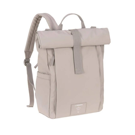 Lassig Green Label Plecak dla mam z akcesoriami Rolltop Up Backpack taupe (Edycja limitowana)