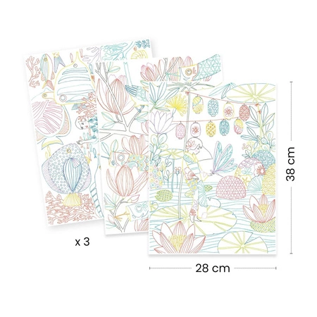 Obrazy do kolorowania w teczce - JAPONIA DJ08694