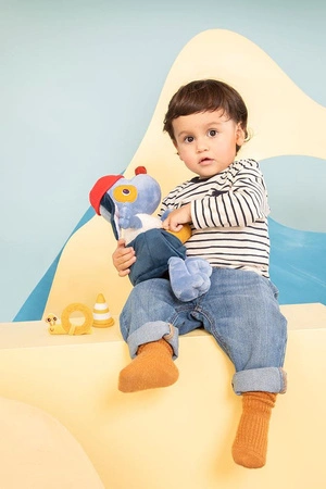 Lilliputiens Przytulanka aktywizująca wielofunkcyjna z akcesoriami Piesek Jules 9 m+