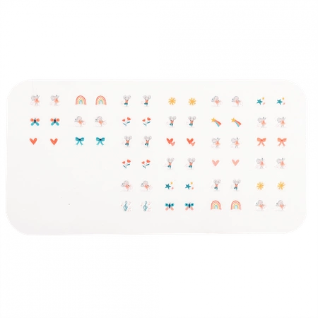 Kolczyki samoprzylepne dla dzieci, 30 par, Mimi i Milo, 3+, Rex London