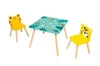 Zestaw drewnianych mebelków stolik i 2 krzesła Tropik 3+, Janod