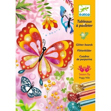 Zestaw artystyczny z brokatem MOTYLE DJ09503