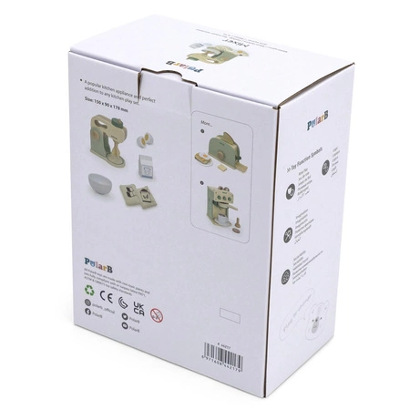 VIGA PolarB Drewniany Mikser Kuchenny Zielony + Akcesoria