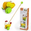 Viga Toys Drewniany Pchacz Edukacyjny Kurka
