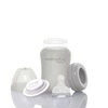 Szklana butelka ze smoczkiem S, 150 ml, szara, Everyday Baby
