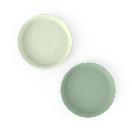 Done by Deer Talerzyk dla Dziecka Kiddish Elphee Green 2 szt.