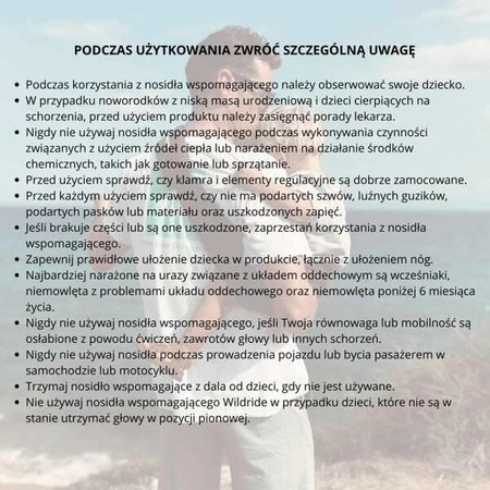 Wildride Nosidło wspomagające Dirty Desert