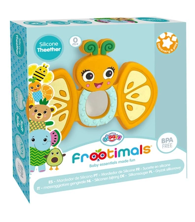 Gryzak silikonowy Frootimals  orangiefly