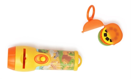 Scratch, Latarka/Projektor XL DZIKIE ZWIERZĘTA z pojemnikiem na tarcze/ 24 obrazy