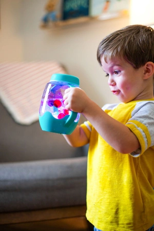 Glo Pals, Słoik sensoryczny do napełnienia wodą, kolor niebieski