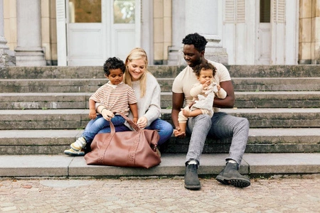 Childhome Torba Mommy Bag Signature Vegan Leather Dark Brown