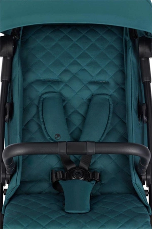 Easywalker Jackey Kompaktowy, samoskładający się wózek spacerowy z torbą transportową Teal Green