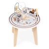 Drewniany stolik edukacyjny interaktywny dla dzieci 5w1 labirynt mula kolejka lusterko ECOTOYS