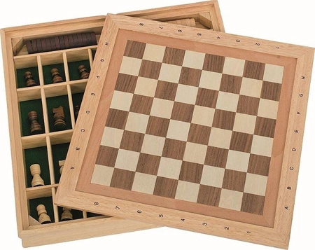 Zestaw gier 3w1 szachy warcaby i młynek 56953-Goki, gry planszowe dla dzieci