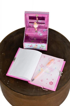 Szkatułka z pozytywką motyle