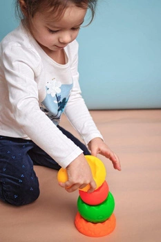 Piramida Sensoryczna kontrastowa zabawka edukacyjna