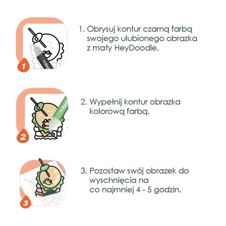 HeyDoodle Farba Brokatowa do Tworzenia Naklejek. Peel & Stick Pai