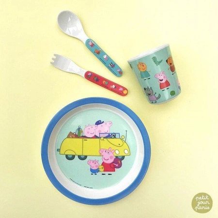 Talerzyk deserowy fi 18 cm, Świnka Peppa | Petit Jour Paris®