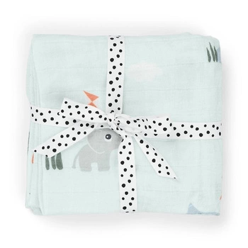 Done by Deer Pieluszki Bawełniane 65x65cm 2szt Playground Blue